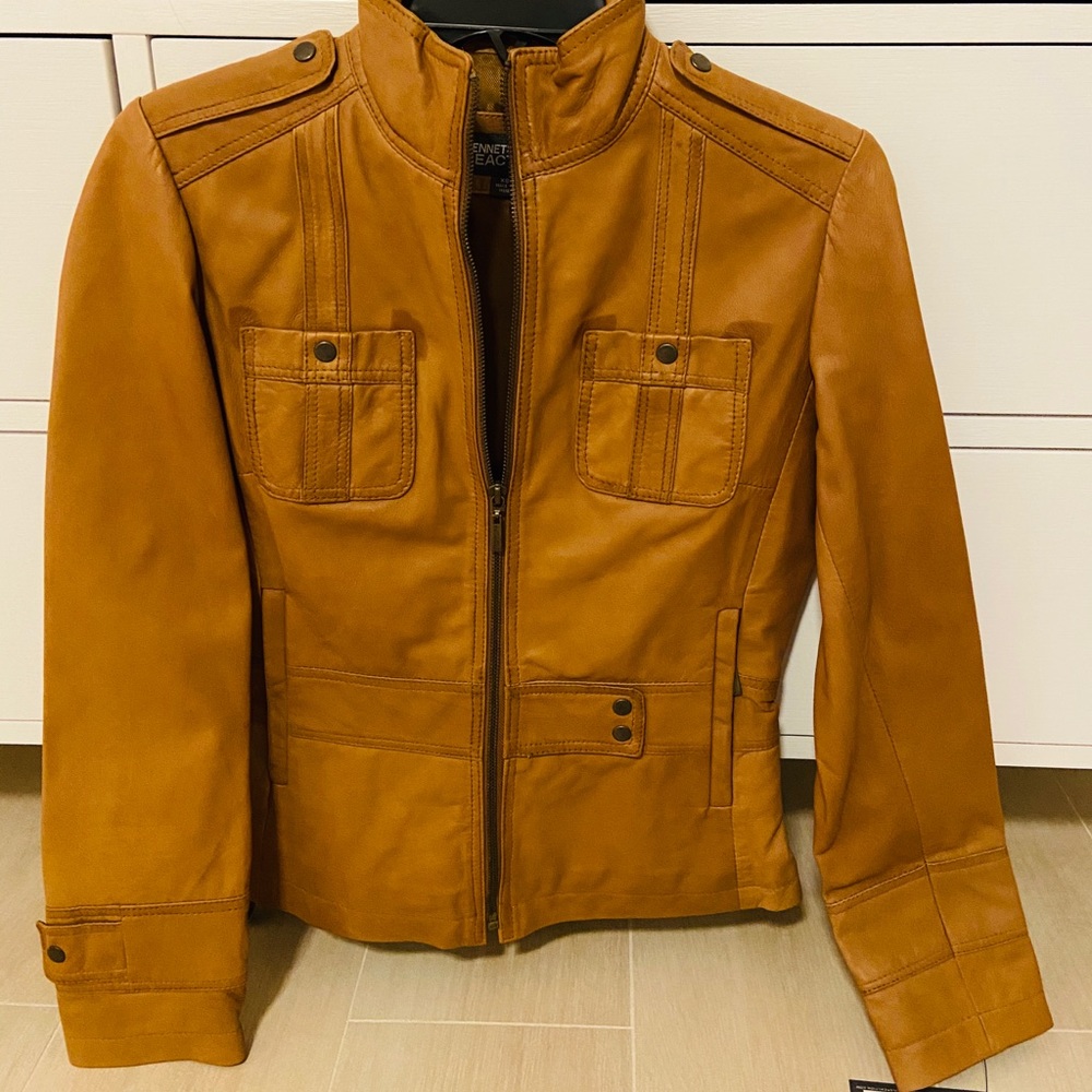 Kenneth Cole Reaction Womens leather jacket